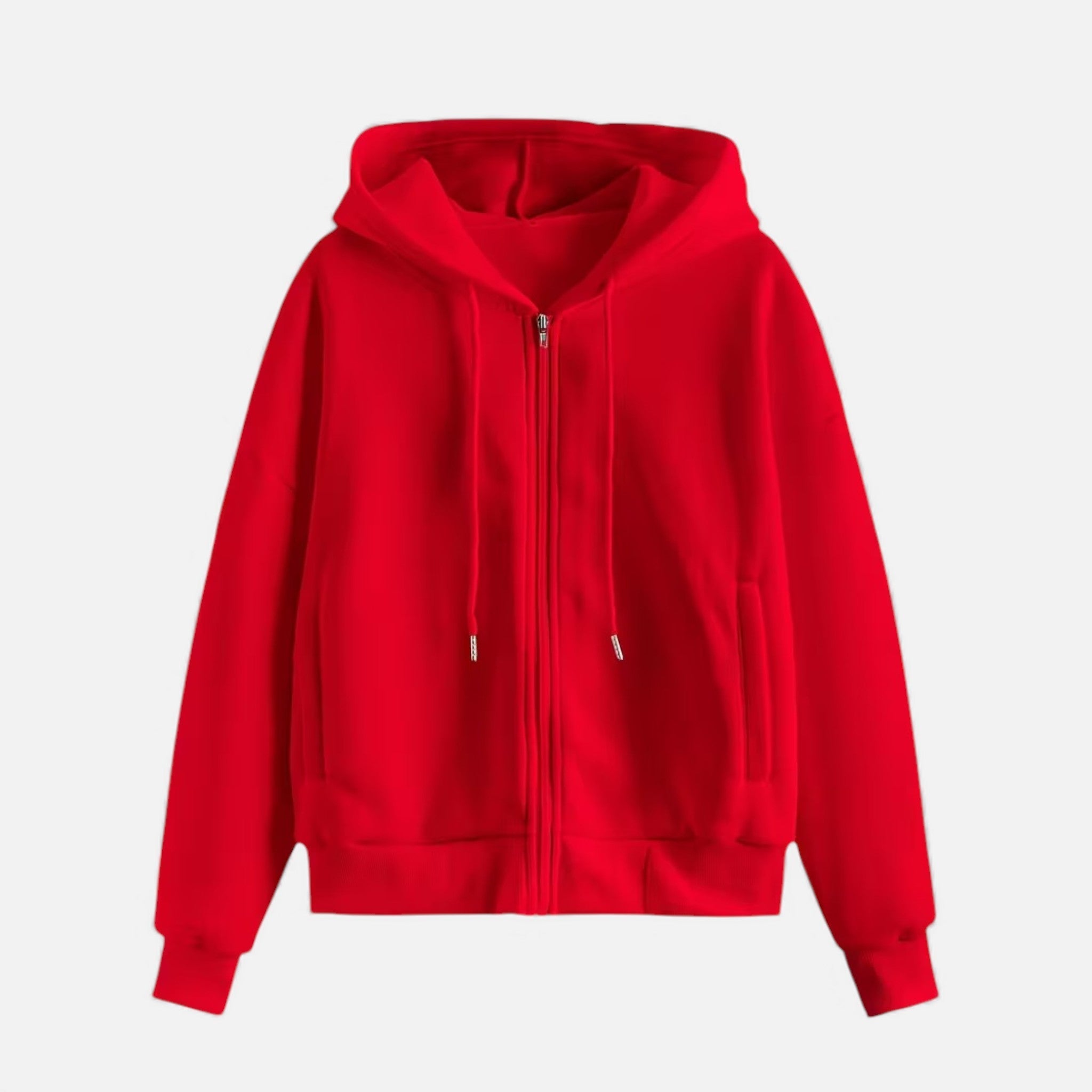 Women's Zip-Up Knit Hoodie