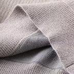 Maglione da uomo spesso a righe con mezza cerniera a maglia