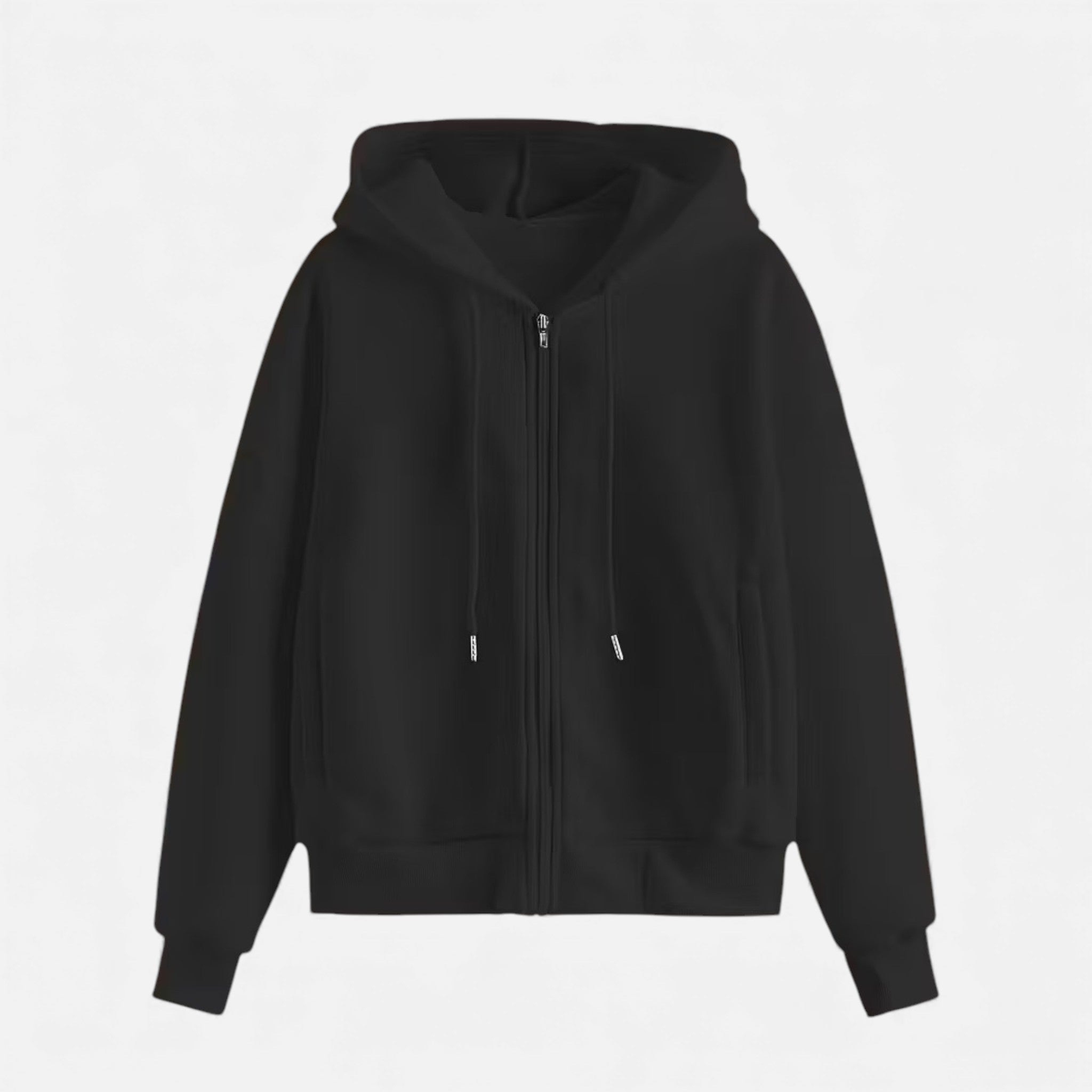 Women's Zip-Up Knit Hoodie