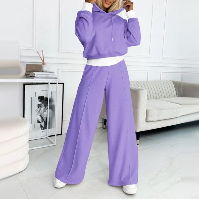 Conjunto de sudadera holgada para mujer