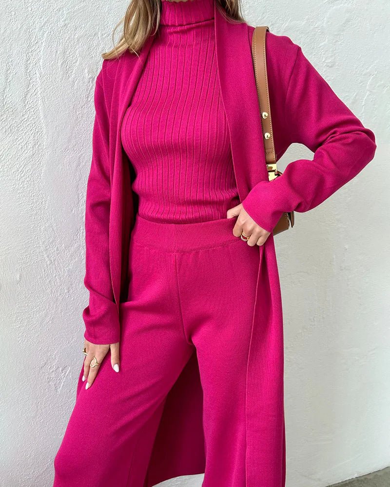 Refined Three-Piece Casual Set