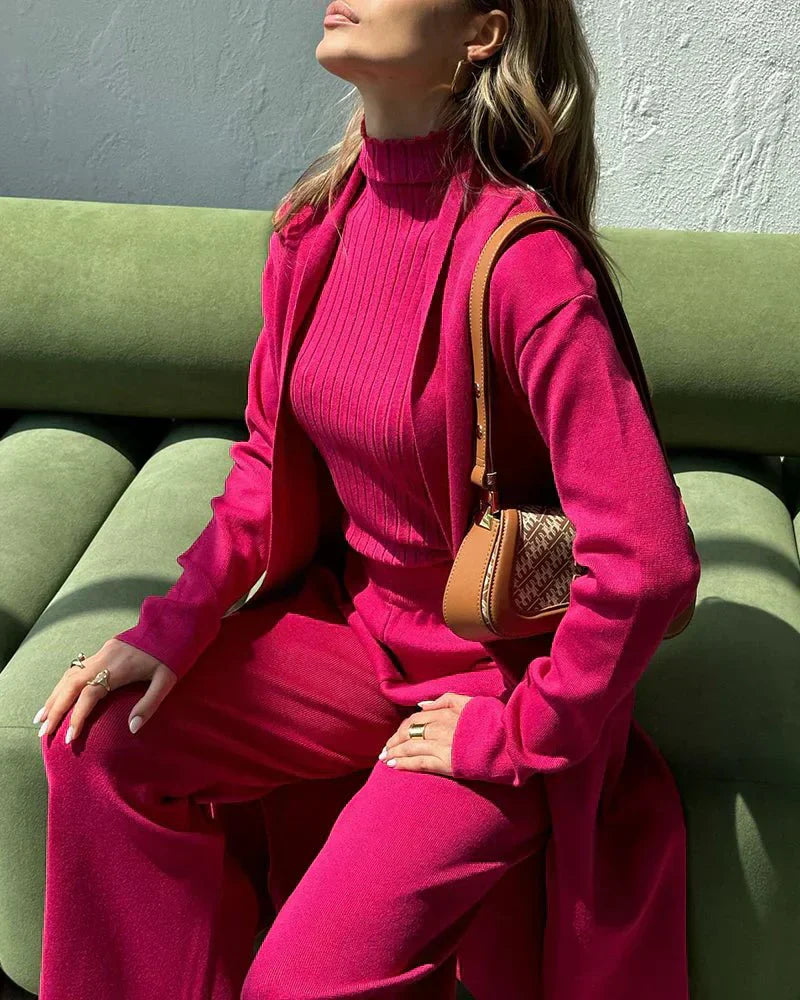 Refined Three-Piece Casual Set