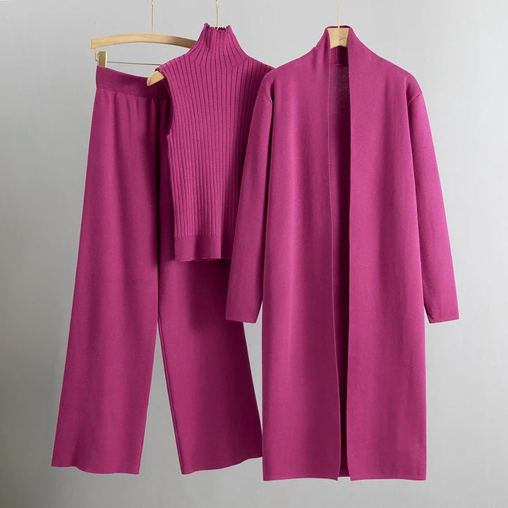 Refined Three-Piece Casual Set