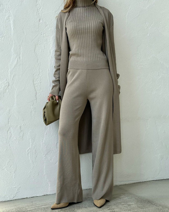 Refined Three-Piece Casual Set