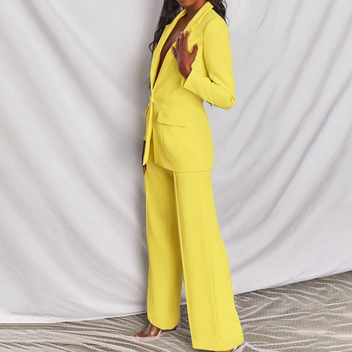 Chic Blazer and Trousers Set