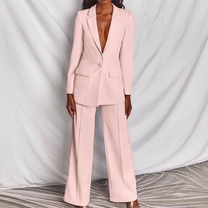 Chic Blazer and Trousers Set