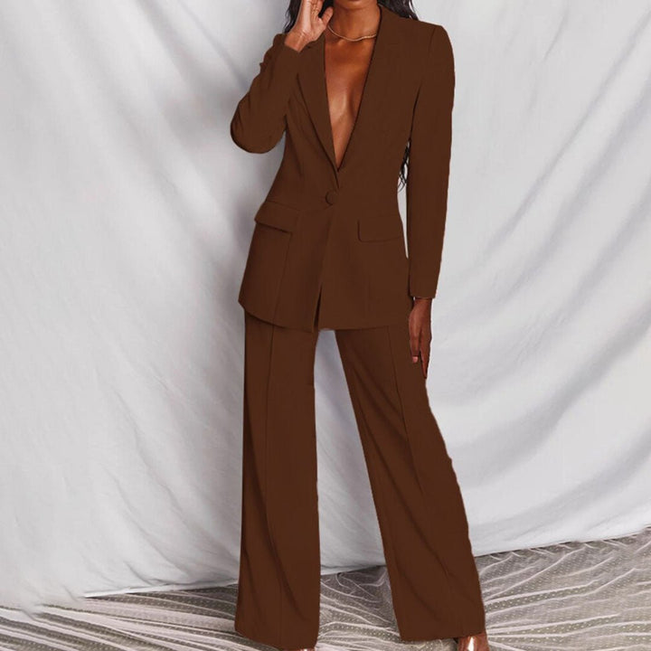 Chic Blazer and Trousers Set