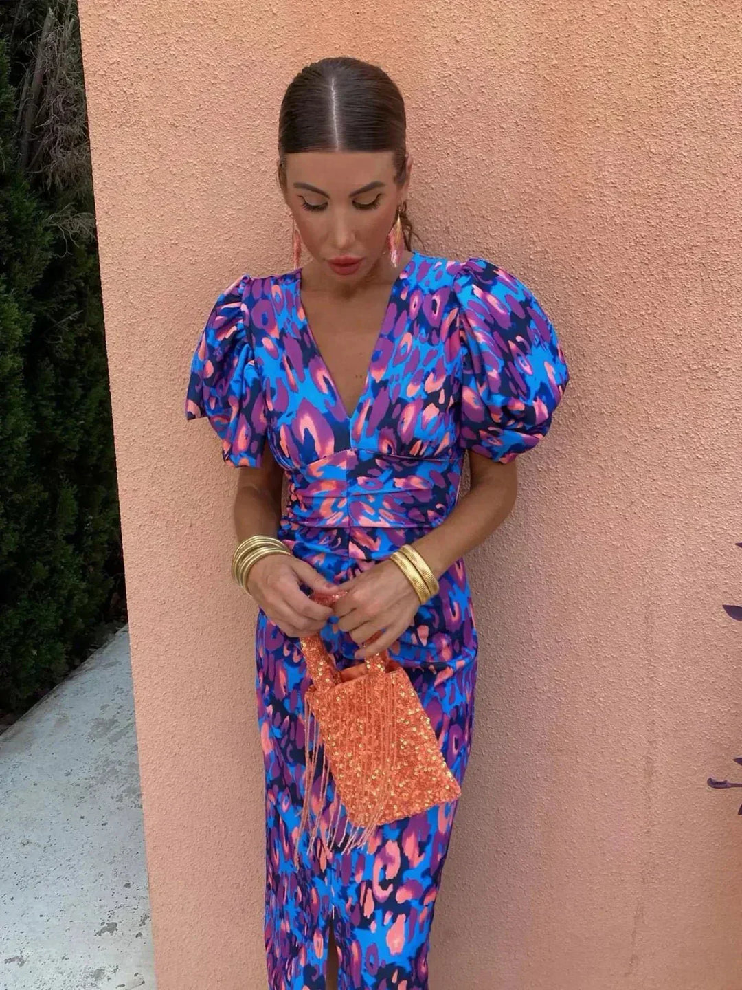 Sophisticated Evening Maxi Dress for Wedding Guests