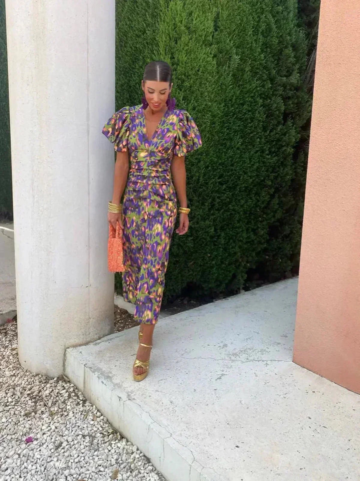 Sophisticated Evening Maxi Dress for Wedding Guests