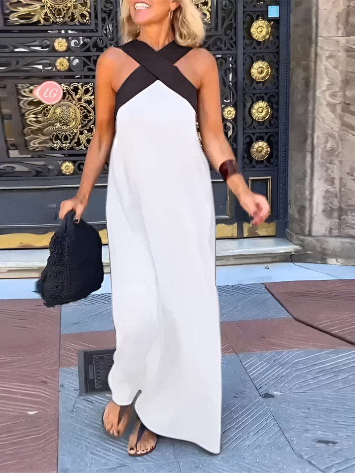 Vestido de verano con cuello cruzado