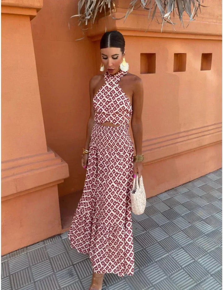 Summer Wedding Guest Maxi Dress with Airy Silhouette
