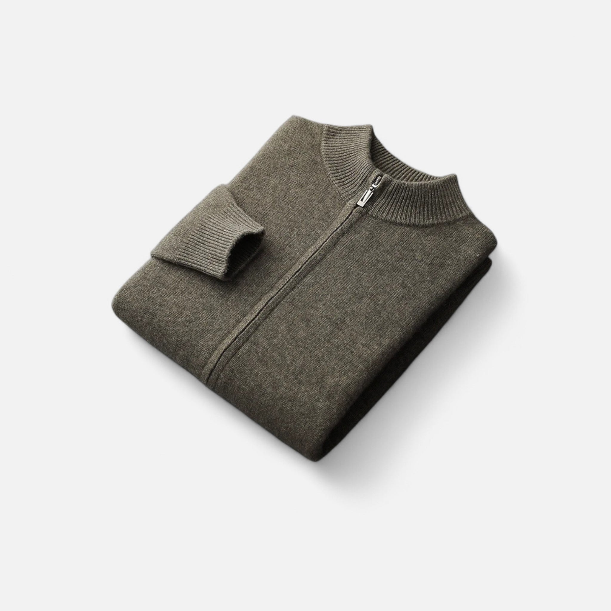 Men's Merino Wool Zip Sweater