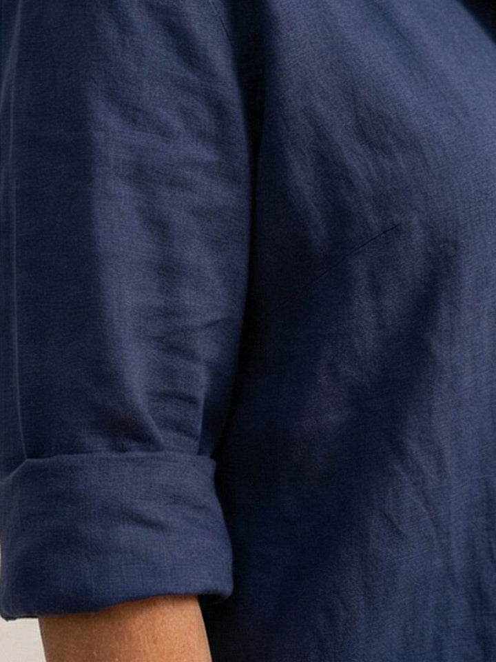 Conjunto de camisa abotonada y pantalones de pierna ancha