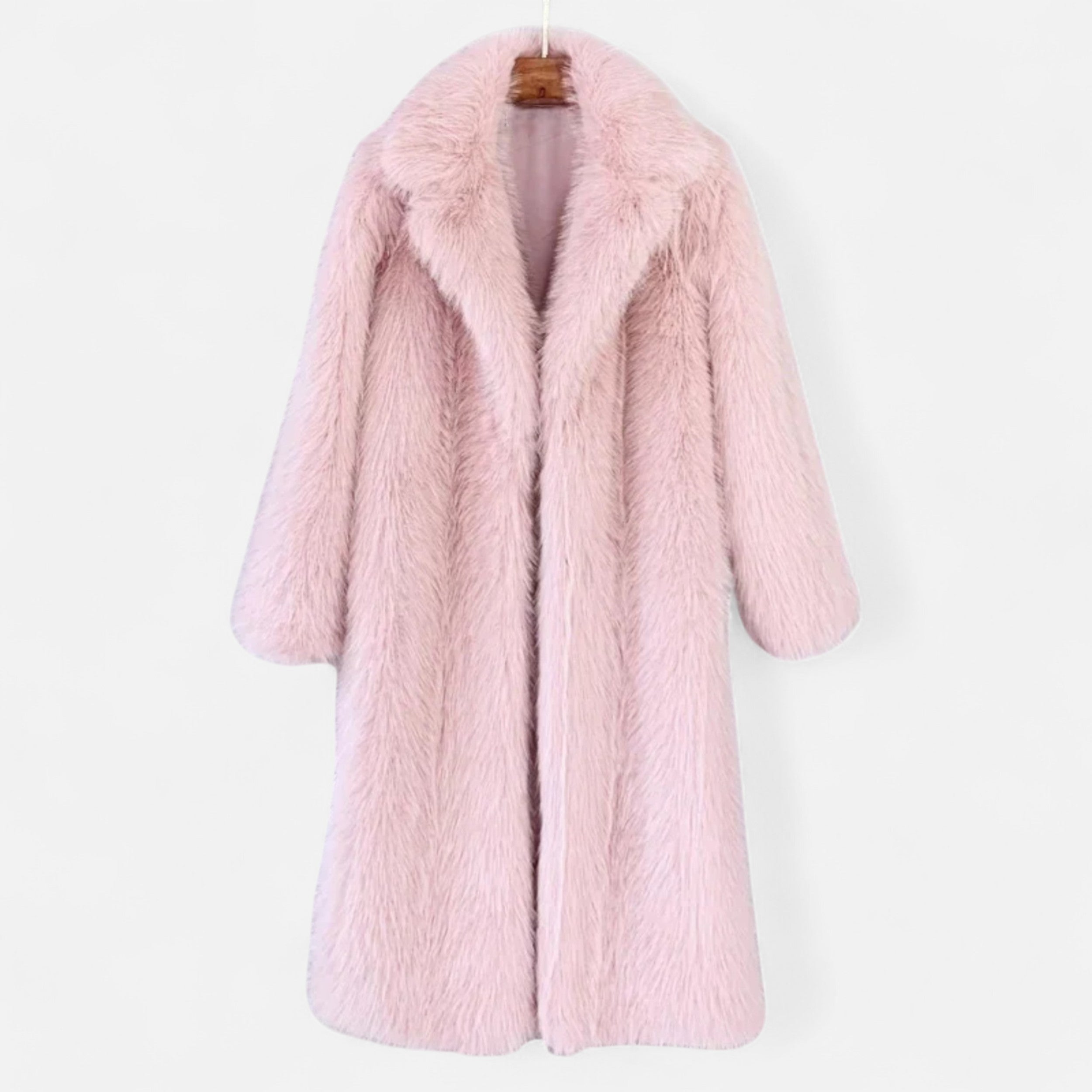 Women's Long Faux Fur Overcoat
