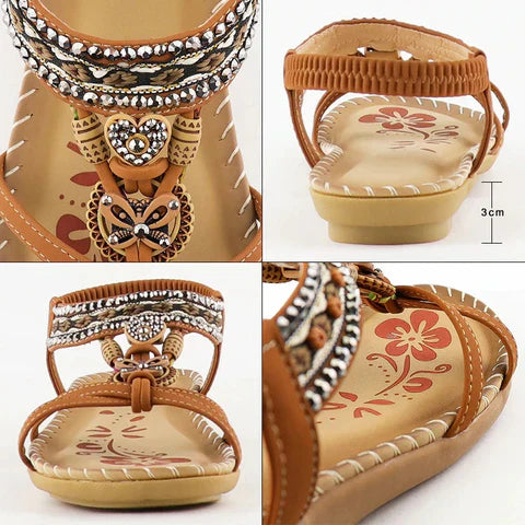 Sandalias de plataforma con comodidad acolchada