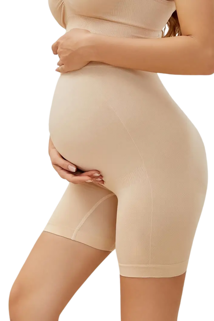 Stretchy Flattering  Maternity Dress High-Waisted Shapewear for Pregnant Women