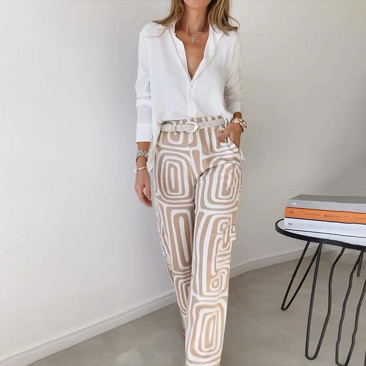 Conjunto Elegante de Dos Piezas