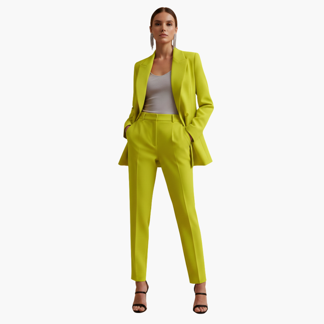 Tailored Double Breasted Suit Set