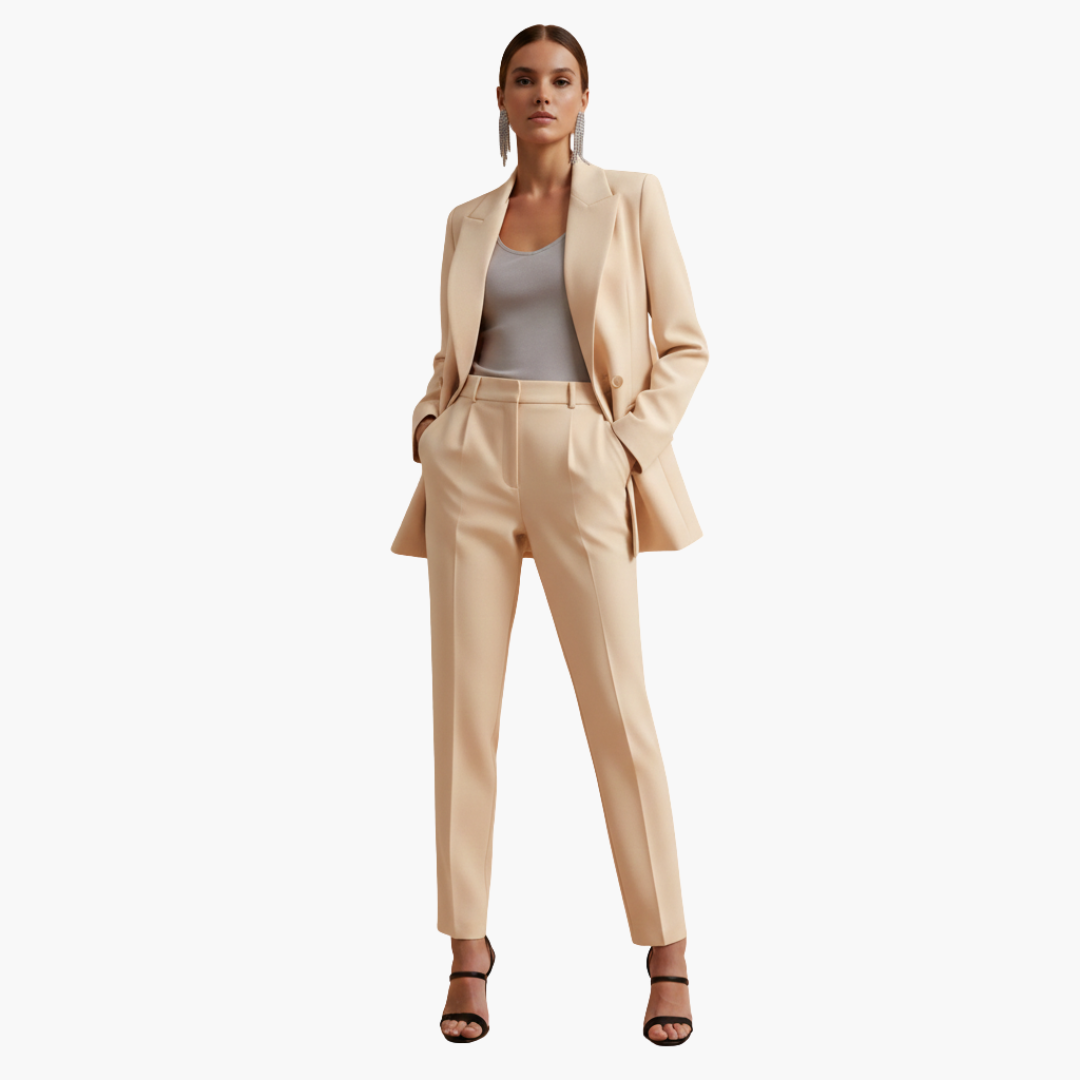 Tailored Double Breasted Suit Set