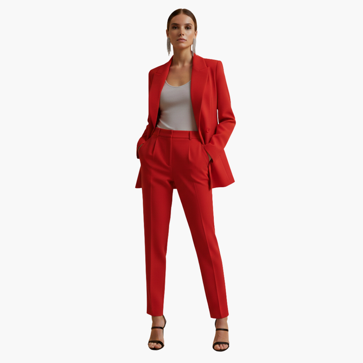 Tailored Double Breasted Suit Set