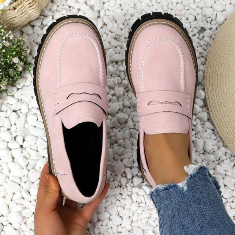 Mocasines cómodos con plataforma gruesa