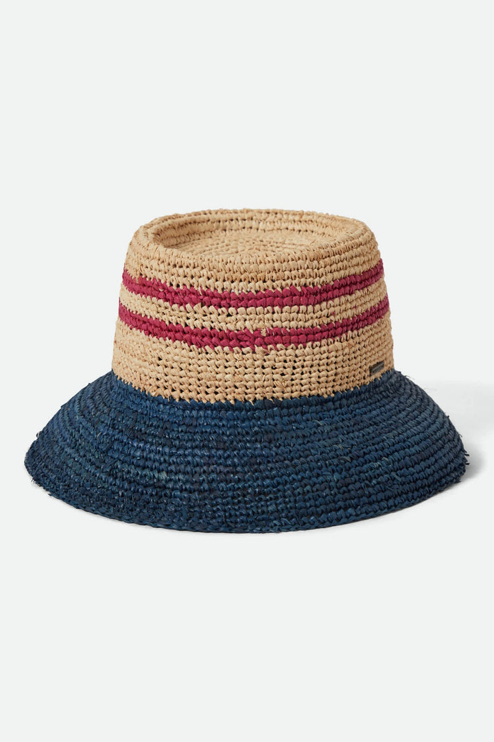 Sombrero de paja tipo cubo