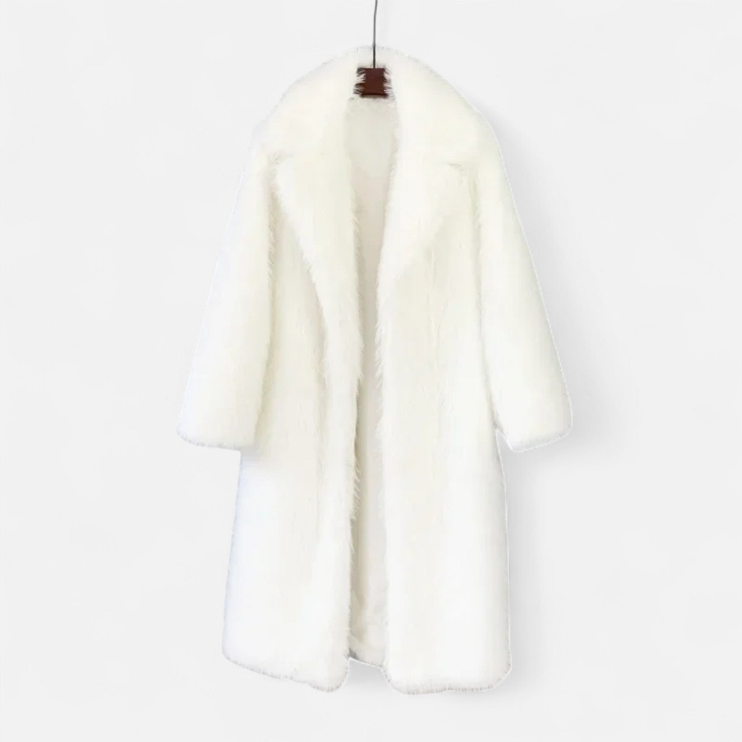 Women's Long Faux Fur Overcoat
