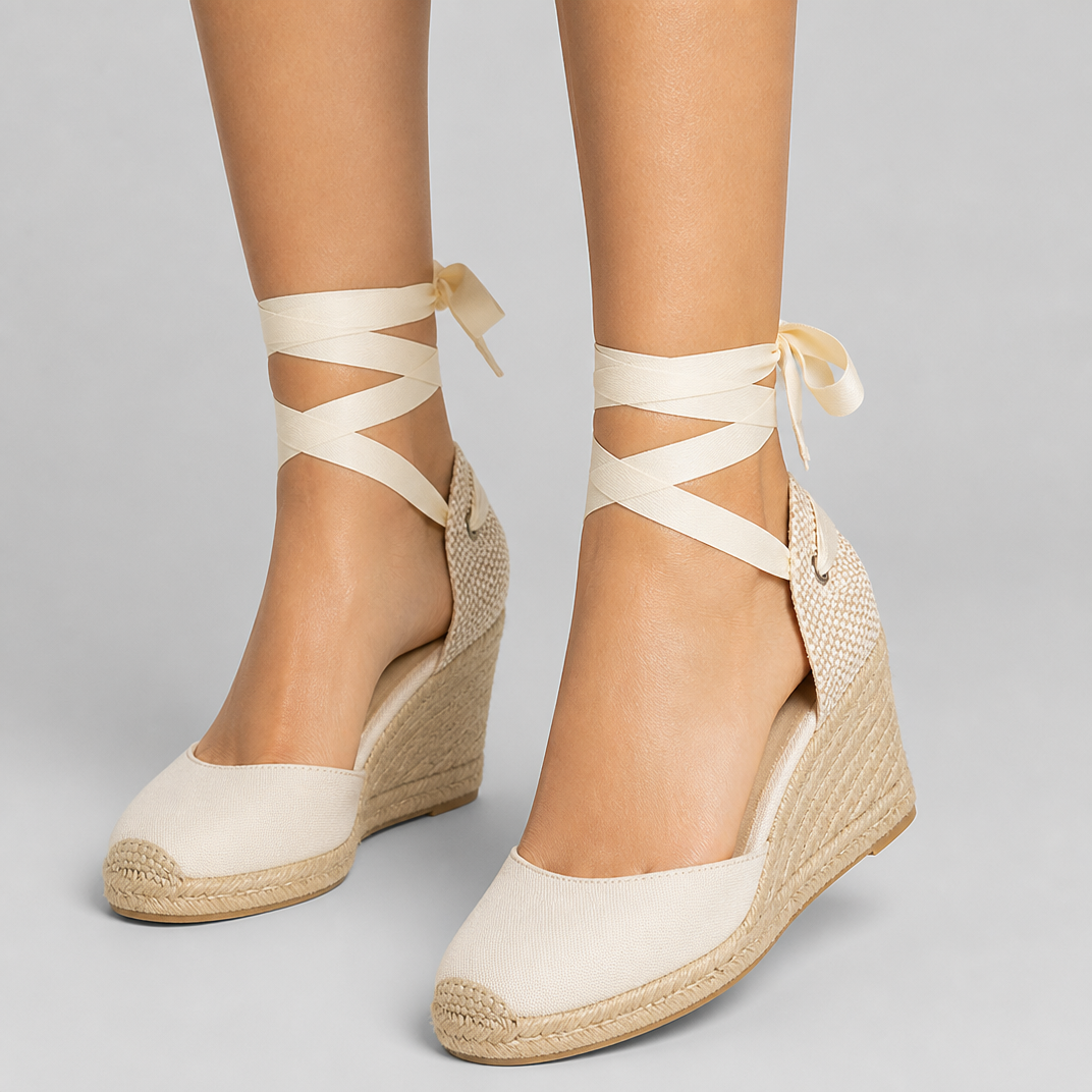 Closed Toe Wedge Espadrille Sandals