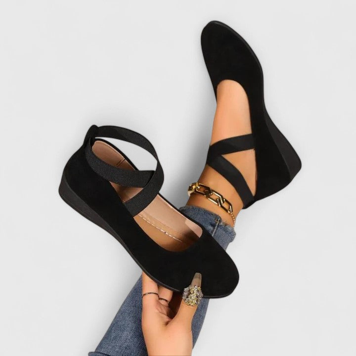 Cross Strap Mary Jane Flats