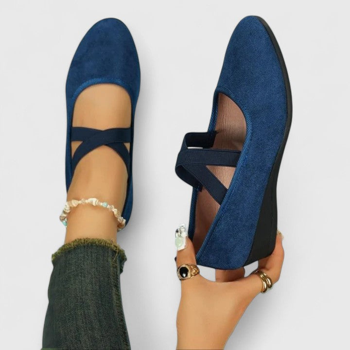 Cross Strap Mary Jane Flats