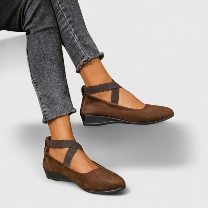 Cross Strap Mary Jane Flats